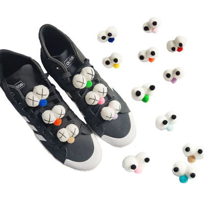 slippers shoe buckle Big Eyes Shoe Decoration Charms Customized Gold Color Plating