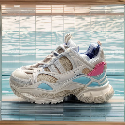 MD Outsole Custom Women's Sneakers Breathable Thick Sole Casual Shoes