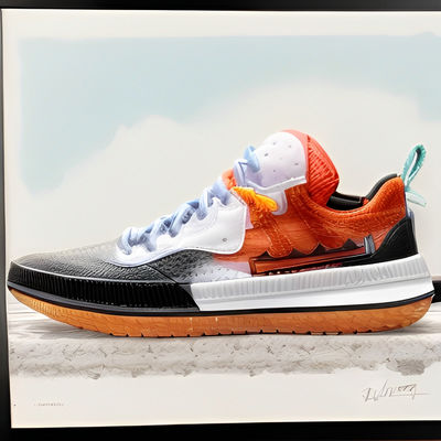 Mesh Breathable Custom Basketball Shoes Cloth TPU Upper Material