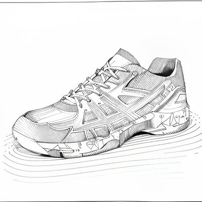 Non Slip Casual Tennis Sneakers Mens EVA Outsole Material