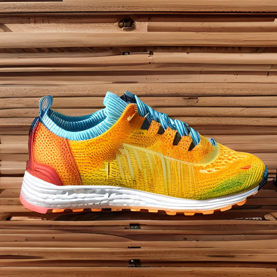 Synthetic Custom Running Shoes Casual Knit Running Women's Sneakers