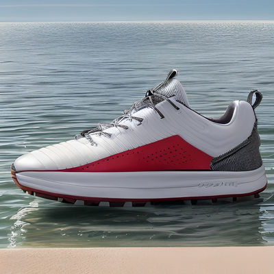 Waterproof Custom Logo Golf Shoes Microfiber Suitable For Grass
