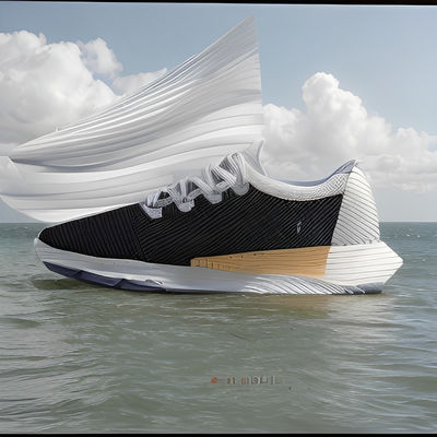 Biodegradable Lightweight Women's Shoes Rubber Outsole Mesh Lining