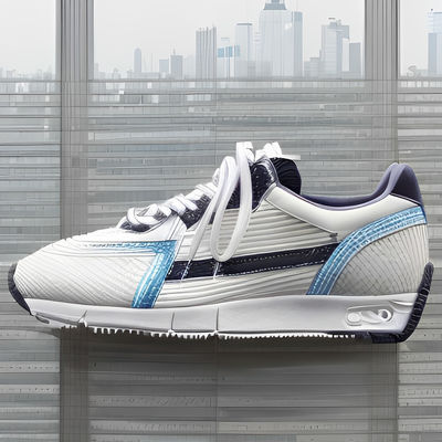 Rubber Outsole  Custom Leather Sneakers Anti Slip Four Season