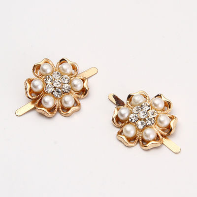 Shoe buckle metal accessories ODM Shoe Decoration Accessories Removable Shoe Clips Rhinestone Glass Color