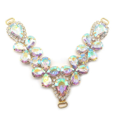 Colored Rhinestones Shoe Decoration Accessories Sandal Decorative Chain